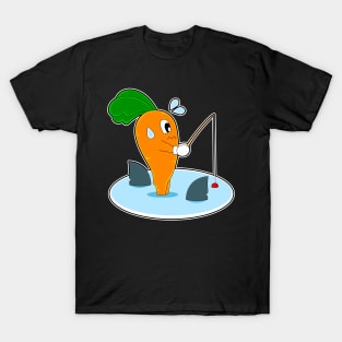 Carrot Fisher Shark fin Fishing T-Shirt